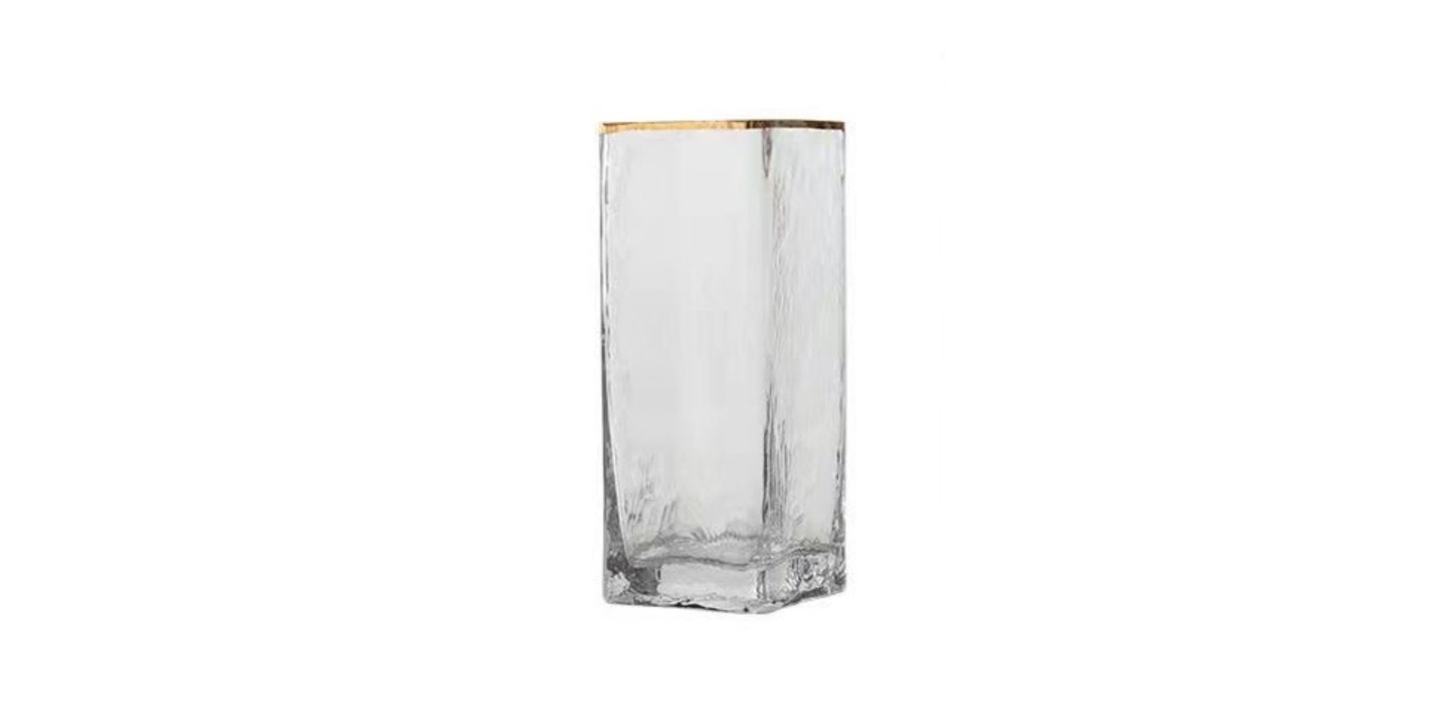 Vase Glass 8x8x20cm