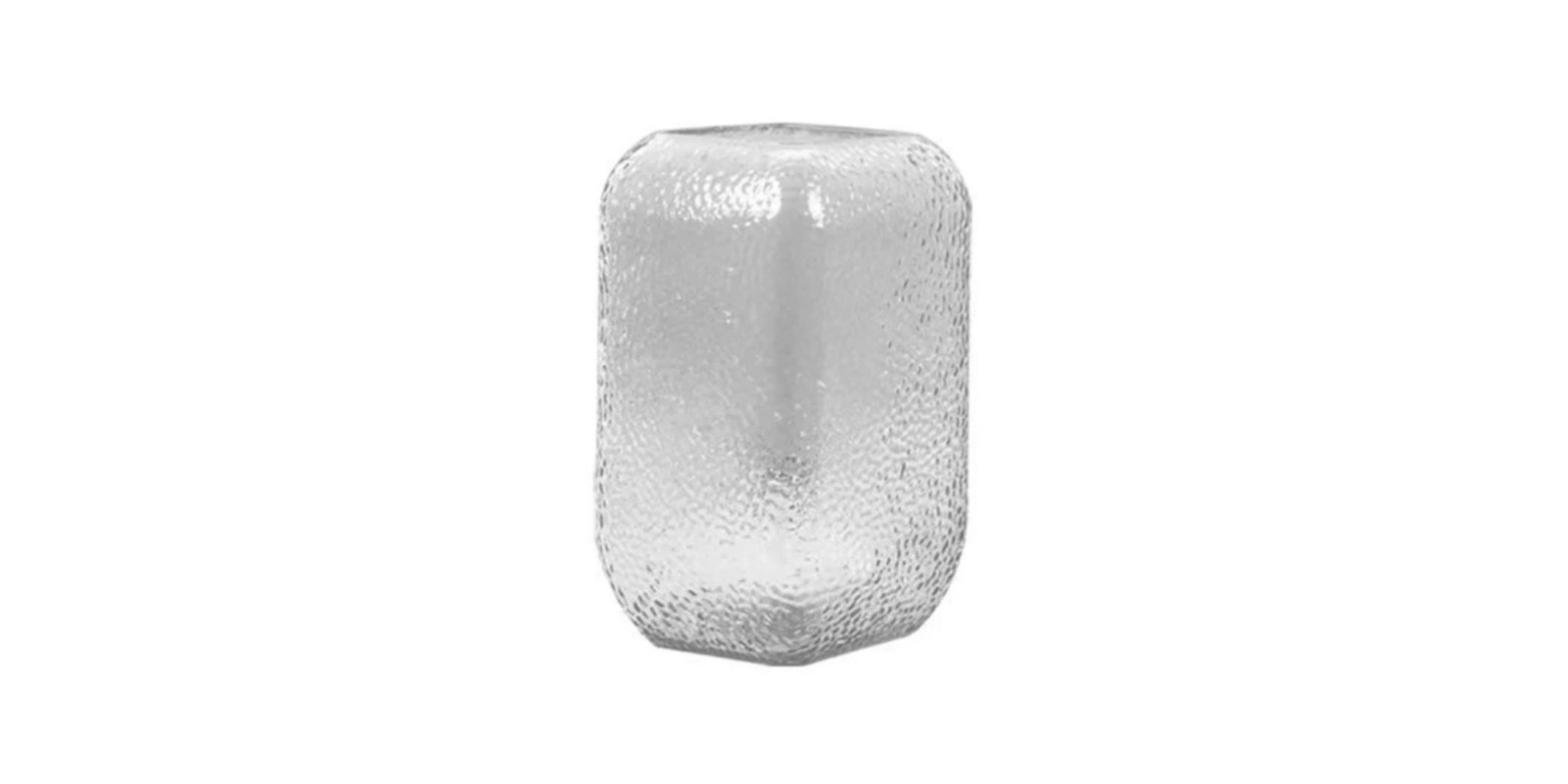 Vase Glass 8x8x20cm Cylinder