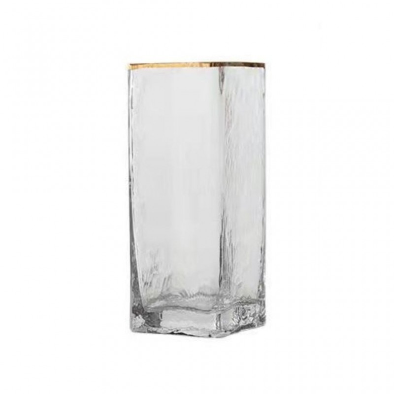 Vase Glass 8x8x20cm Vase Glass 8x8x20cm
